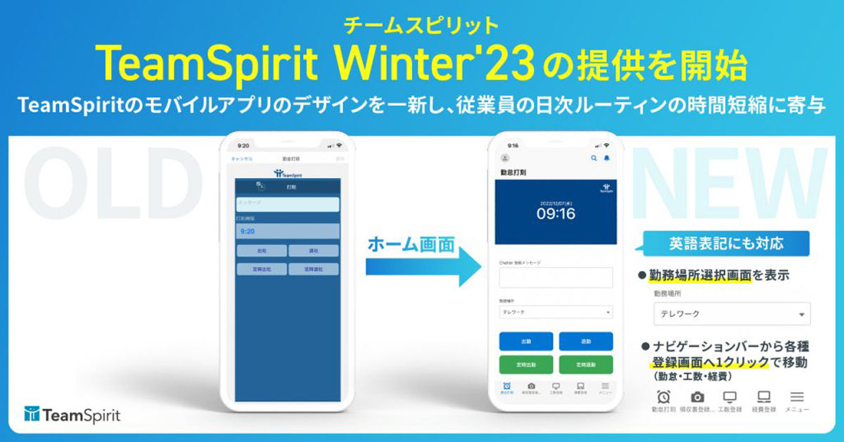「TeamSpirit Winter’23」をリリースした